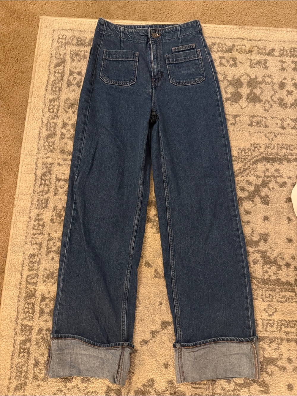 old navy highrise wide leg jeans